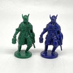 Key To the Kingdom 1992 Adventure Warriors Replacement PARTS Blue & Green Pawns